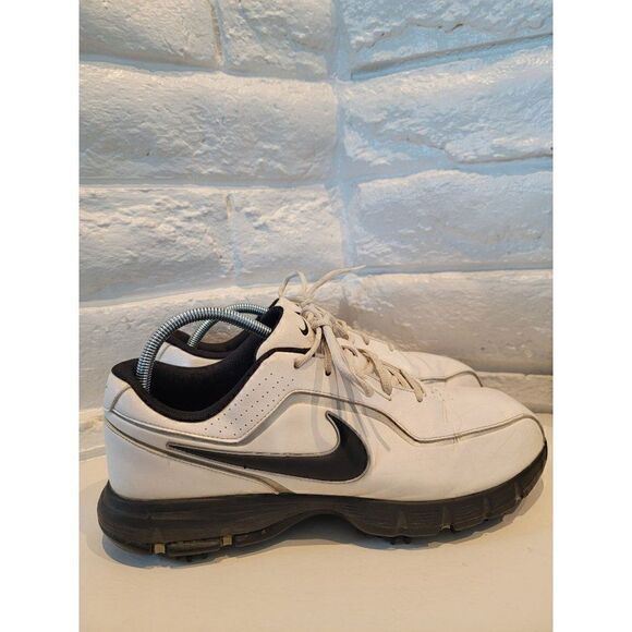 Nike Other - Nike Shoes Mens 11.5 W Senior 12 Golf Shoes 424901-101 Black White Leather